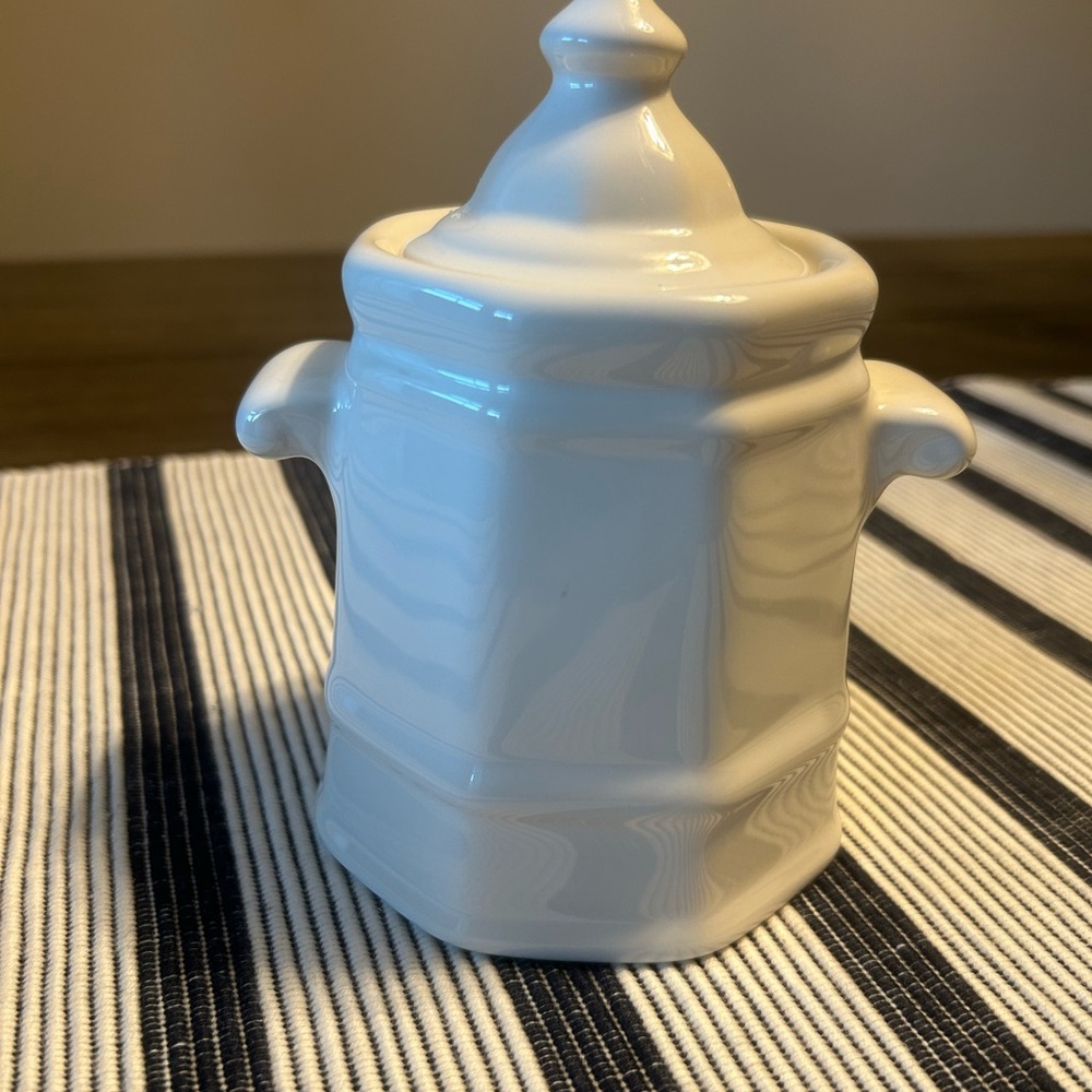 Pfaltzgraff Heritage White Sugar Jar